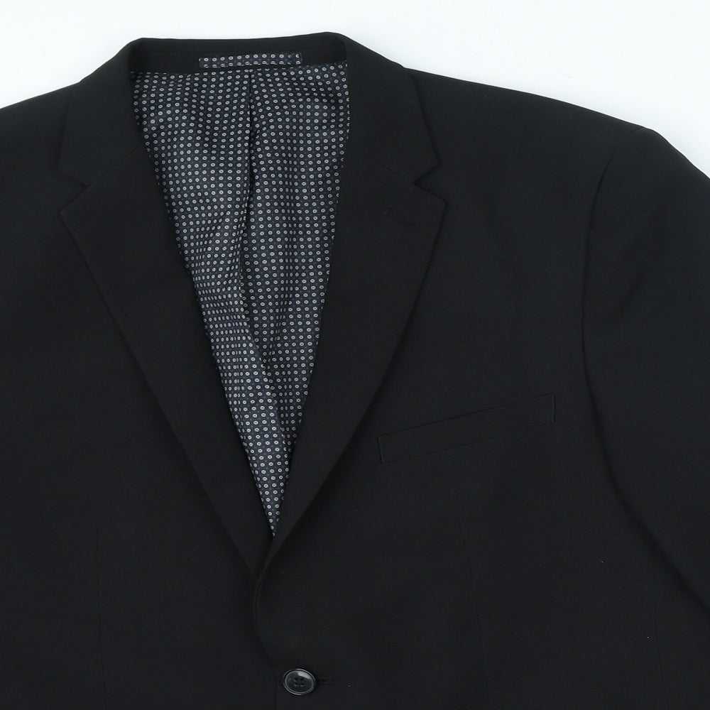Taylor & Wright Mens Black Polyester Jacket Blazer Size 42 - Tailored Fit
