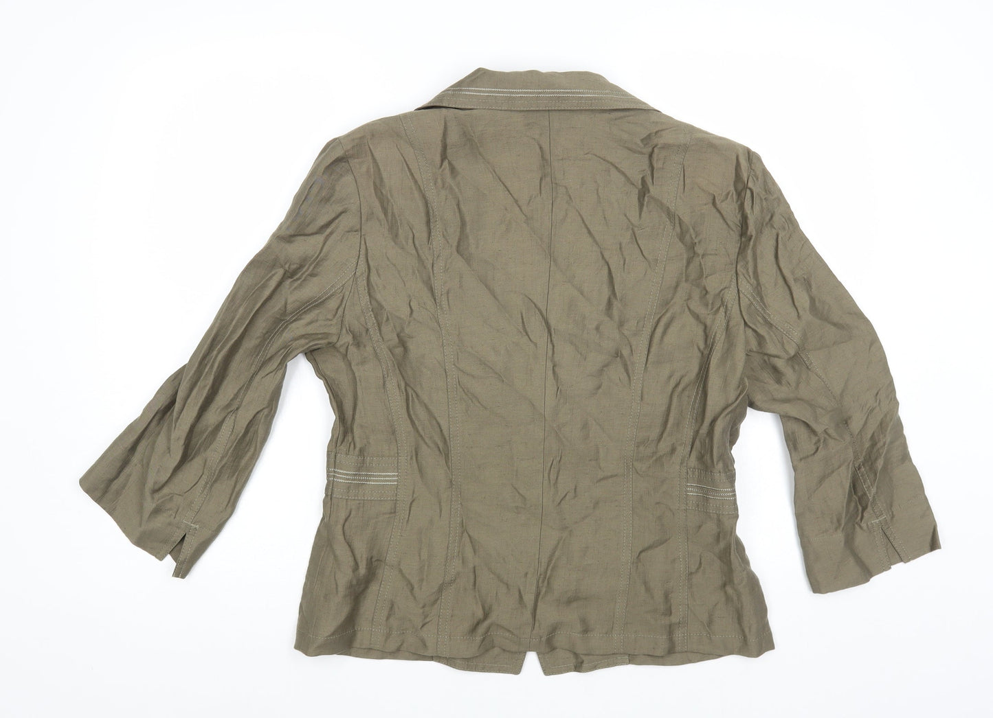 Gerry Weber Womens Beige Jacket Blazer Size M Button