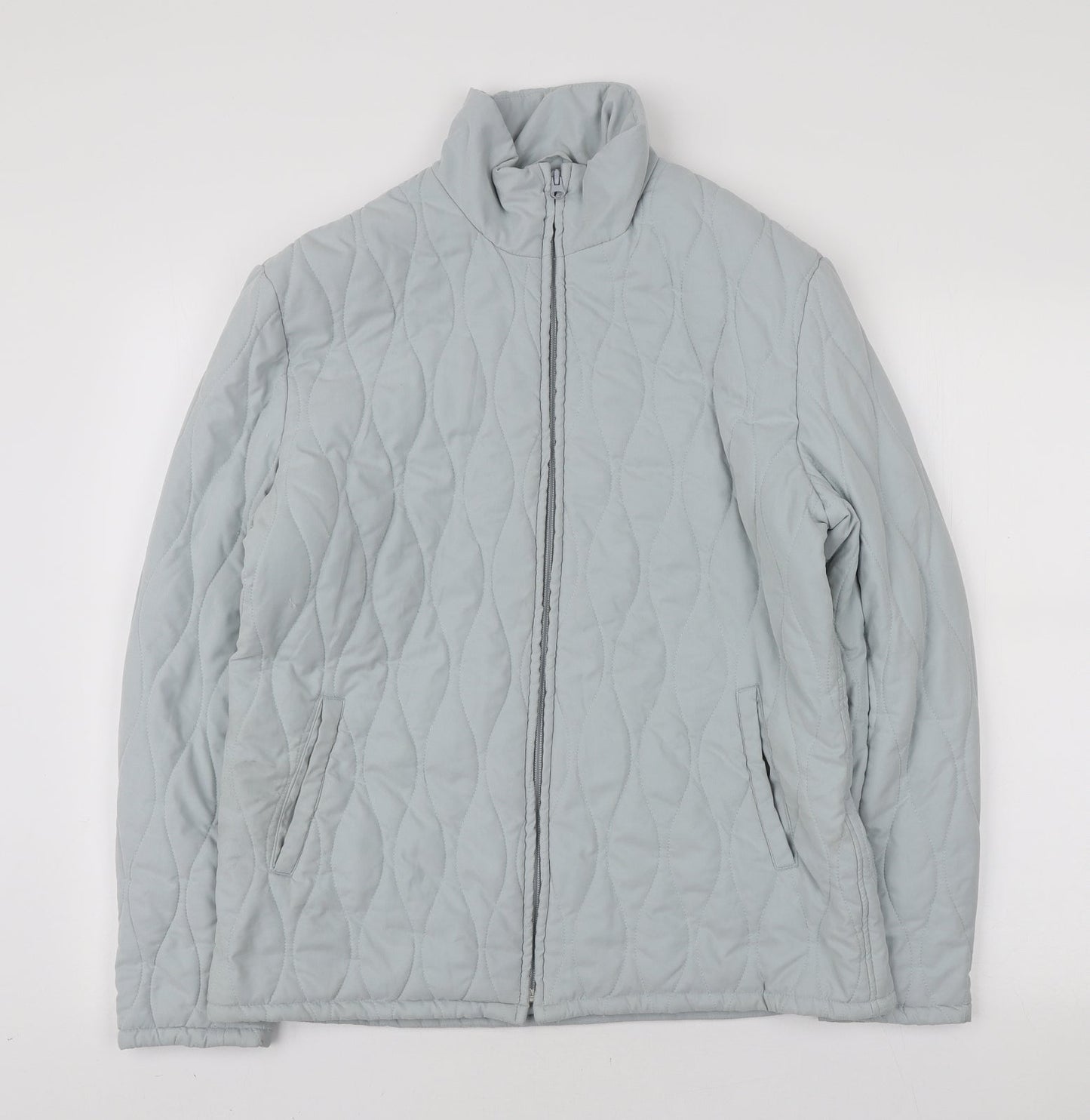 Jack Murphy Womens Blue Puffer Jacket Coat Size 14 Zip