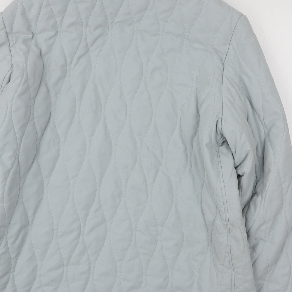 Jack Murphy Womens Blue Puffer Jacket Coat Size 14 Zip
