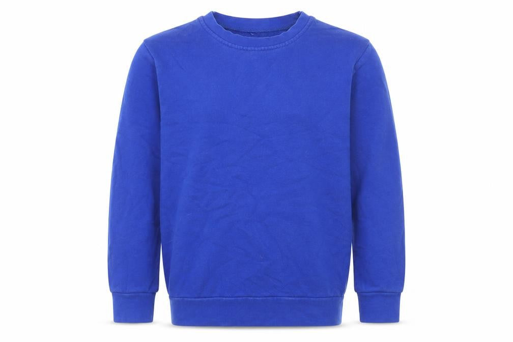 George Boys Blue Cotton Pullover Sweatshirt Size 8-9 Years Pullover