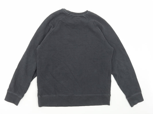 NEXT Boys Blue Cotton Pullover Sweatshirt Size 10 Years Pullover - Ribbed