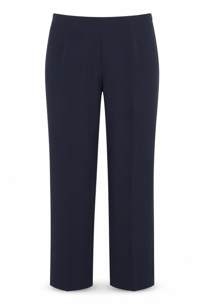 Marks and Spencer Womens Blue Polyester Trousers Size 10 L27 in Regular Zip
