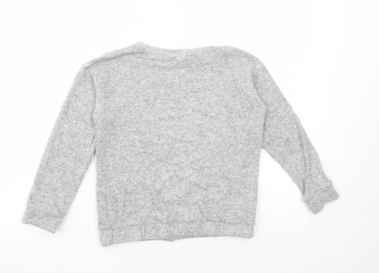 George Girls Grey Viscose Pullover Sweatshirt Size 6-7 Years Pullover - Los Angeles