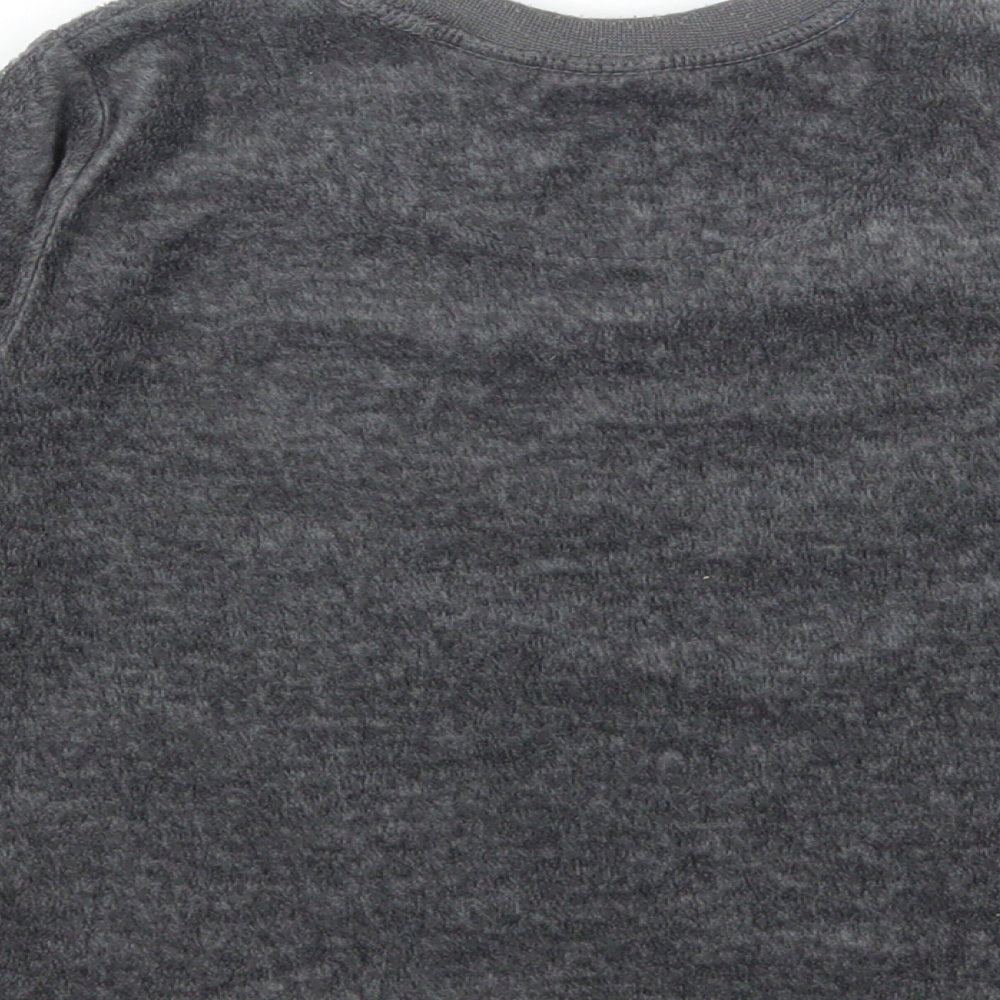Primark Boys Grey Solid Polyester Pyjama Top Size 2-3 Years Pullover - Star Wars