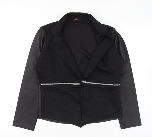 Missi London Womens Black Jacket Blazer Size 14
