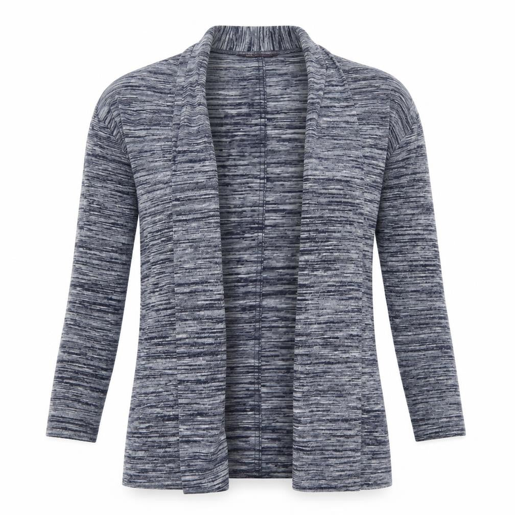 Marks and Spencer Womens Black V-Neck Polyester Cardigan Jumper Size 12