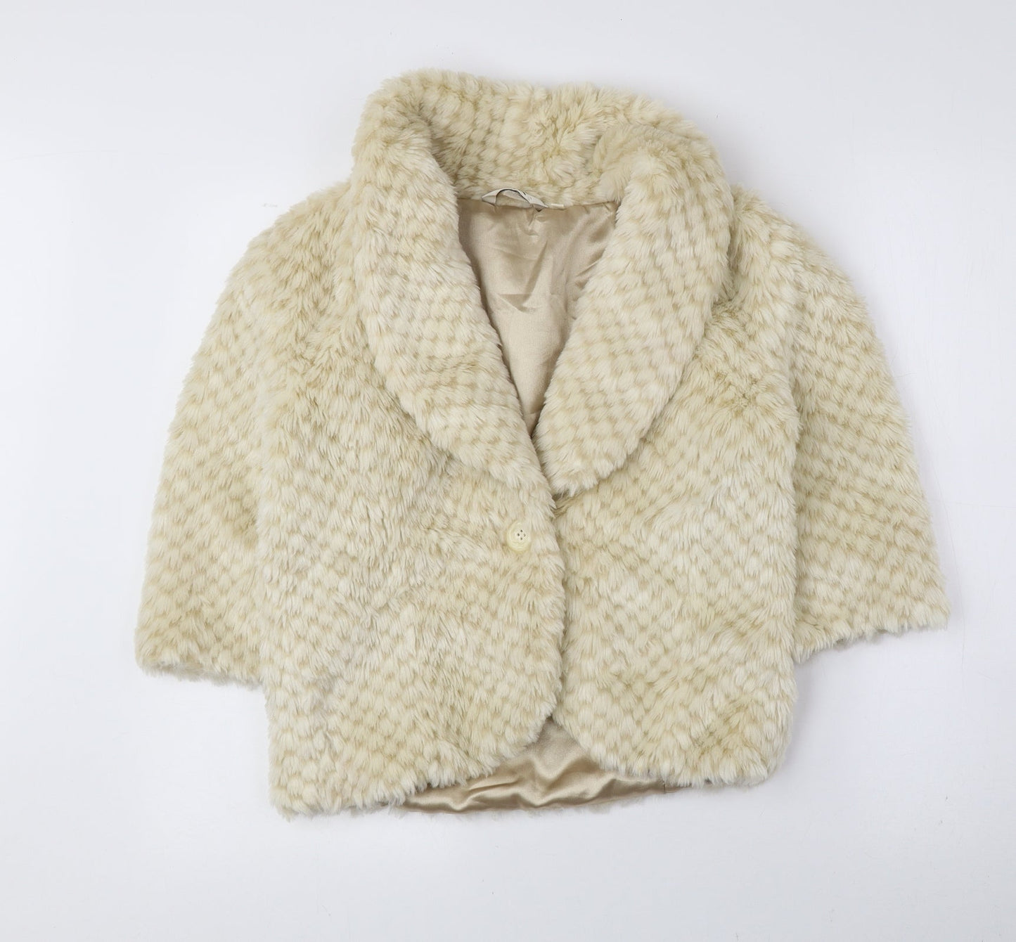 MK Womens Beige Jacket Size 10 Button