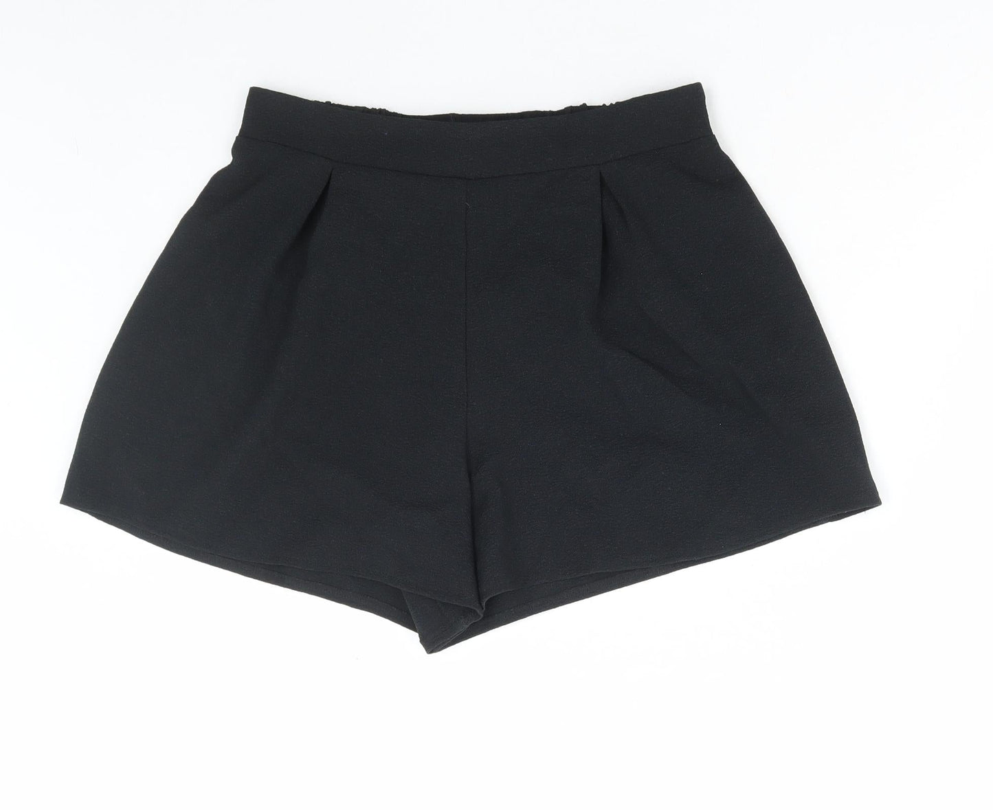 G21 Womens Black Polyester Hot Pants Shorts Size 10 L4 in Regular Pull On