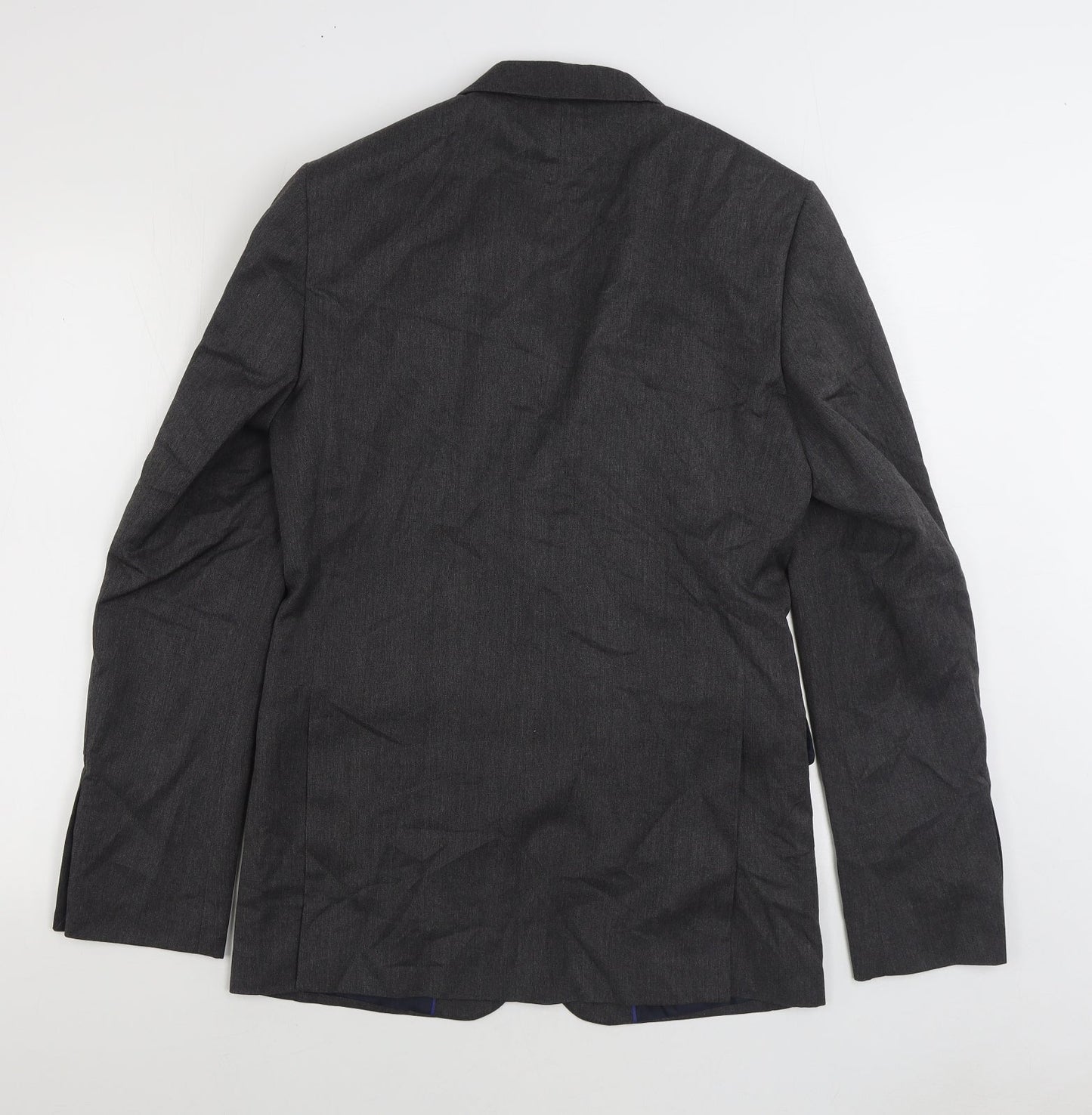 Marks and Spencer Mens Grey Polyester Jacket Suit Jacket Size 36