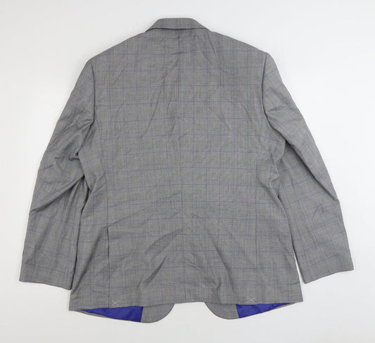 Marks and Spencer Mens Grey Polyester Jacket Suit Jacket Size 44