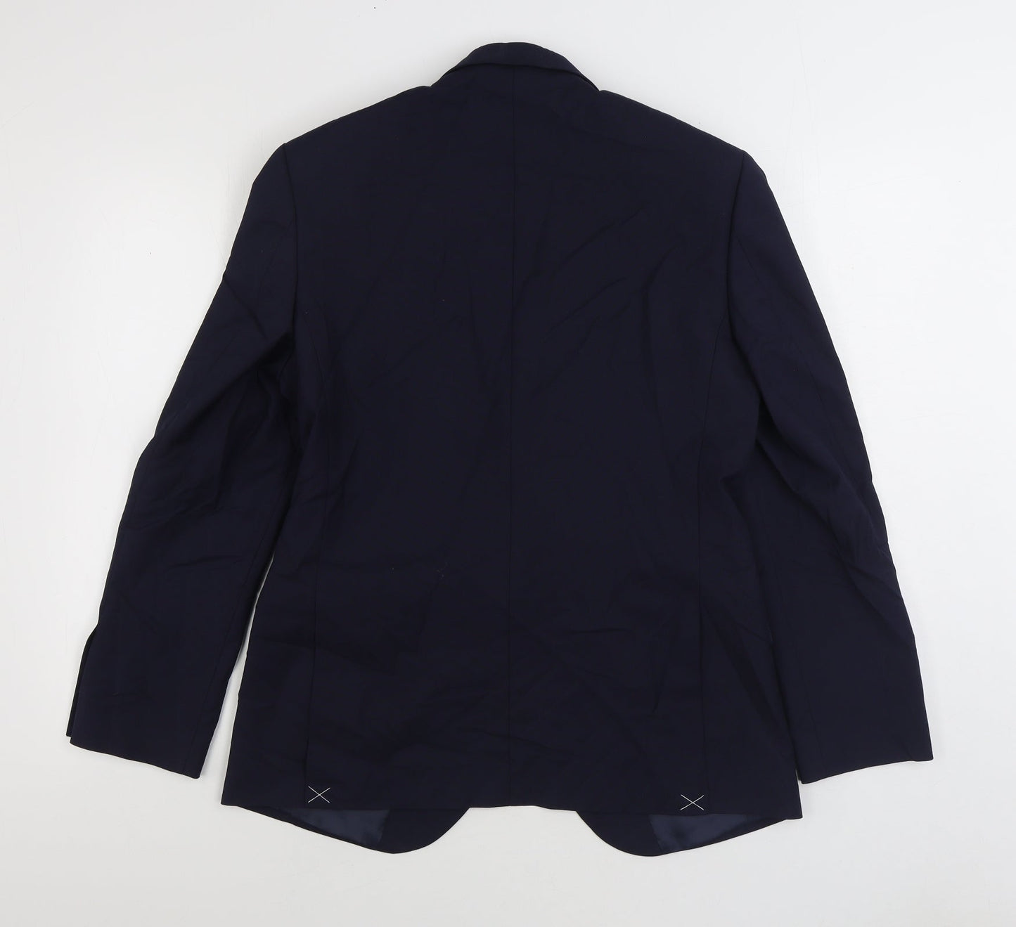 Marks and Spencer Mens Blue Polyester Jacket Suit Jacket Size 38