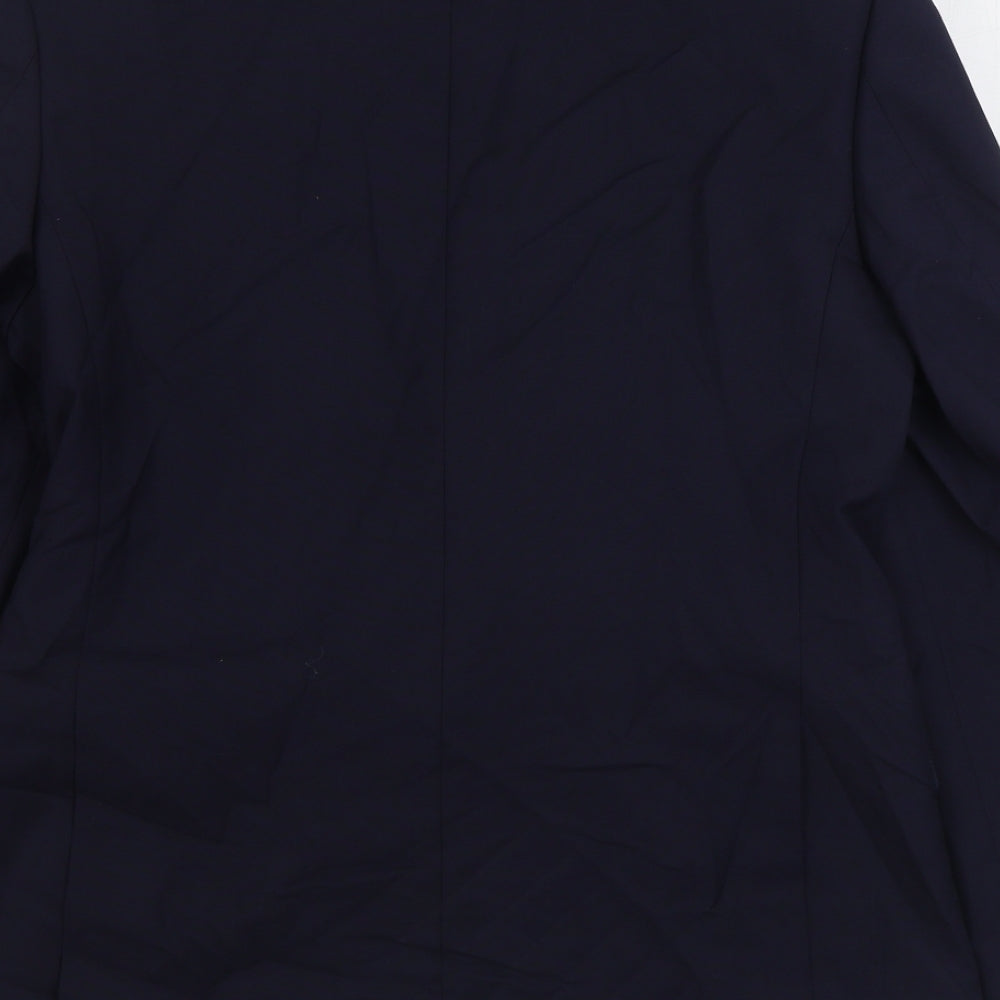 Marks and Spencer Mens Blue Polyester Jacket Suit Jacket Size 38