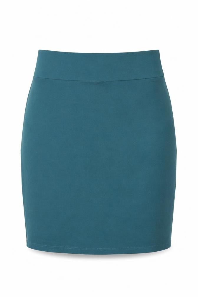 New Look Womens Green Cotton A-Line Skirt Size 8