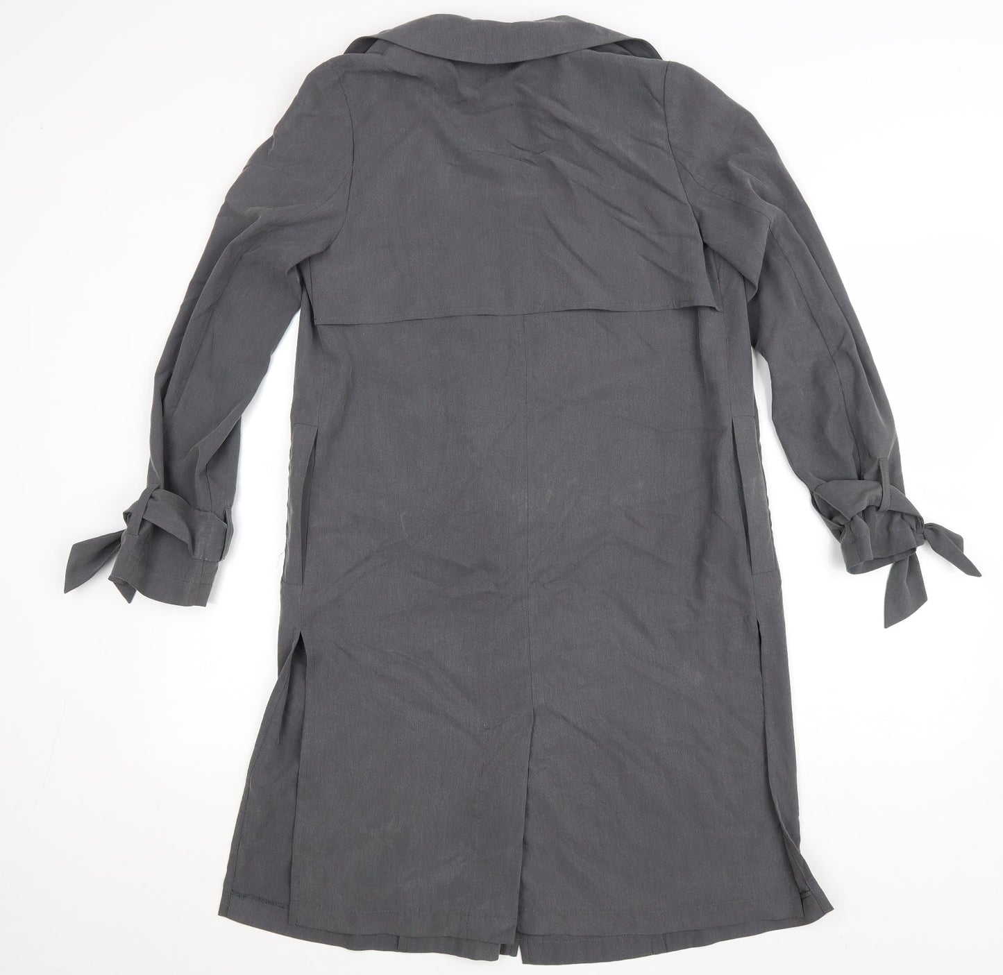 Debenhams Womens Grey Jacket Size 8 Tie