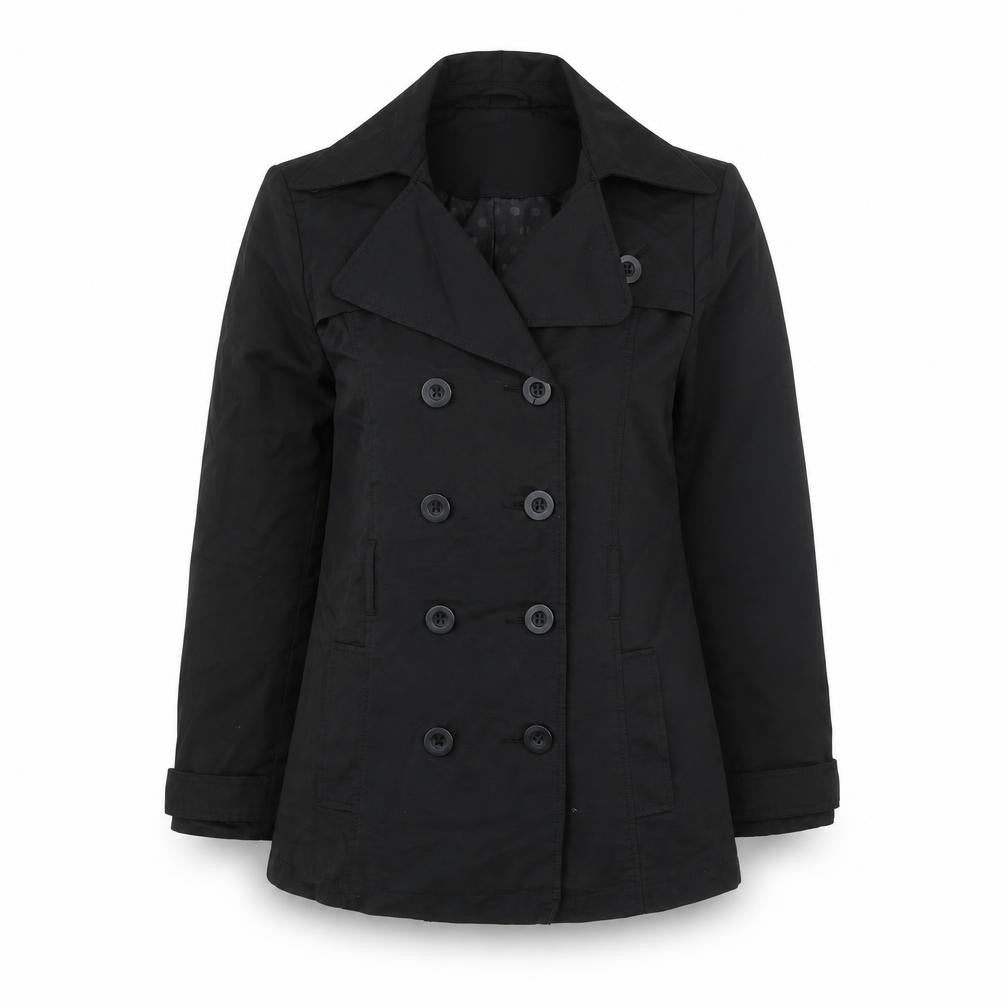 Debenhams Womens Blue Trench Coat Coat Size 10 Button