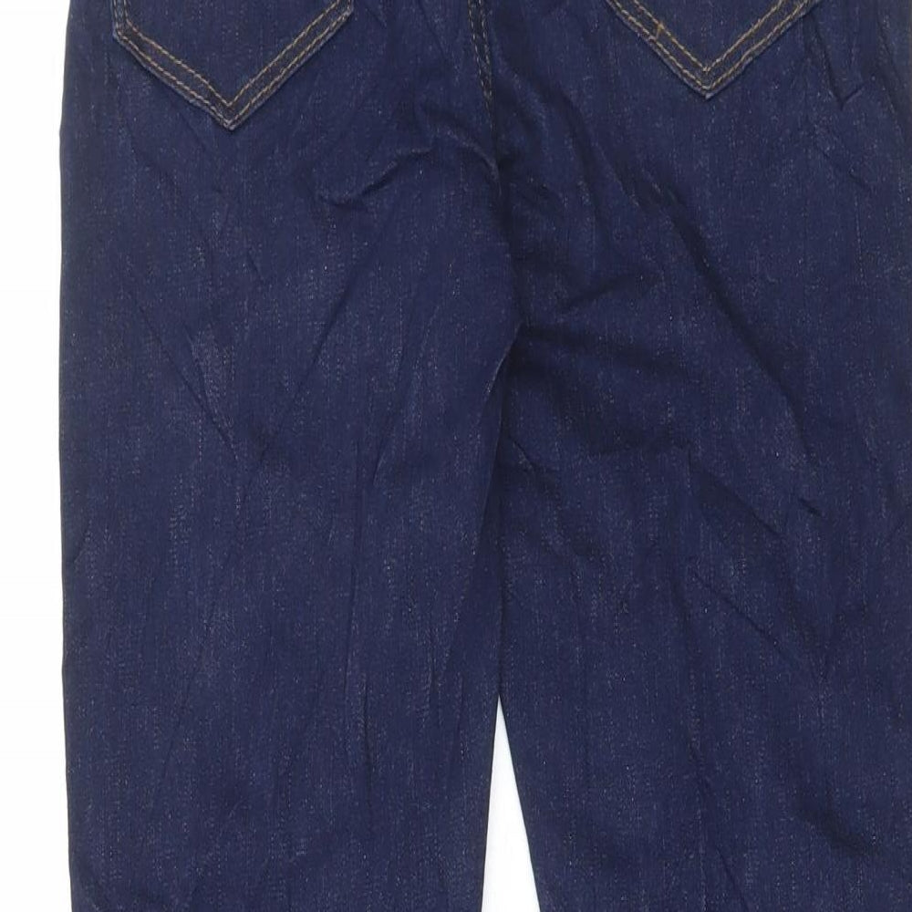 Marks and Spencer Womens Blue Cotton Skinny Jeans Size 8 L27 in Regular Button