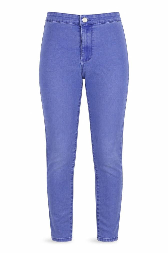 Denim & Co. Womens Blue Cotton Skinny Jeans Size 6 L23 in Regular Zip