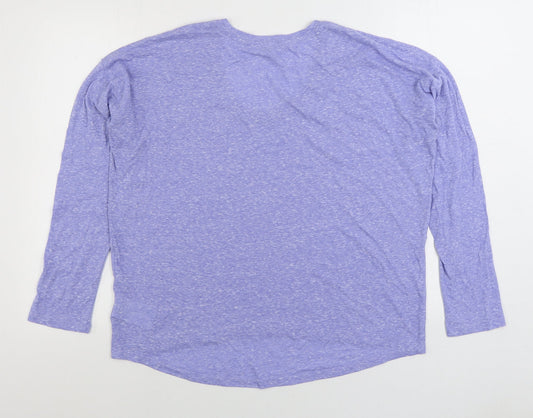 Gap Mens Blue Cotton T-Shirt Size M Round Neck