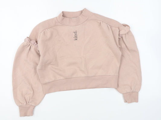 George Girls Pink Polyester Pullover Sweatshirt Size 9-10 Years Pullover - Kind