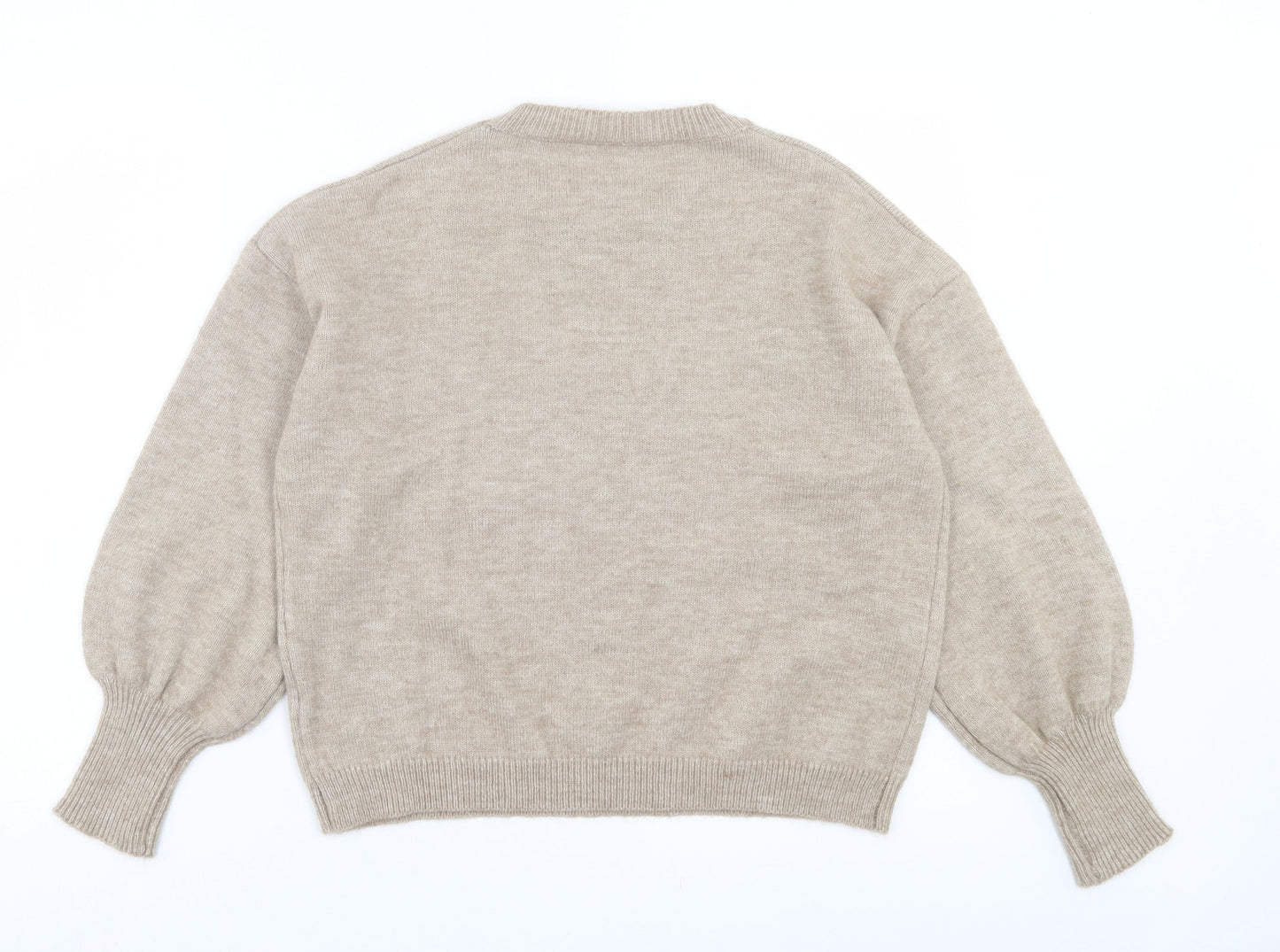 shei Womens High Neck Acrylic Pullover Jumper Size XS