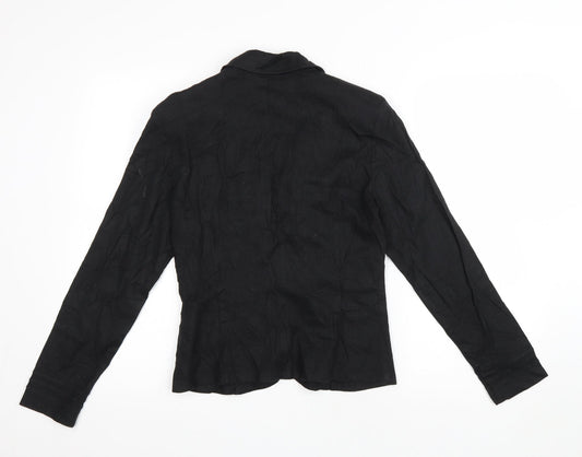Steilmann Womens Black Jacket Blazer Size 6 Button