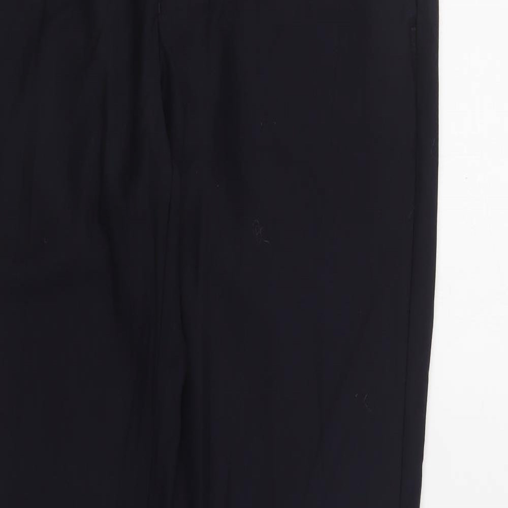 Cedar Wood State Mens Blue Polyester Dress Pants Trousers Size 34 in L34 in Regular Button