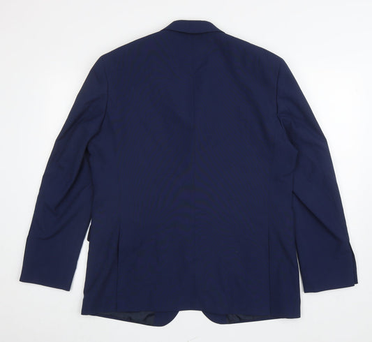 Debenhams Mens Blue Polyester Jacket Suit Jacket Size S