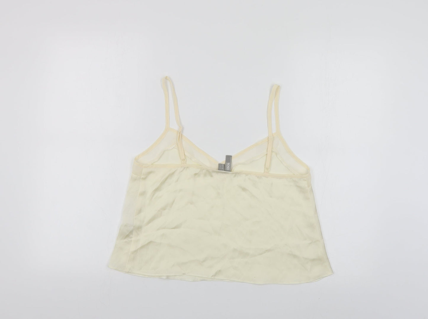 ASOS Womens Beige Polyester Camisole Blouse Size S V-Neck