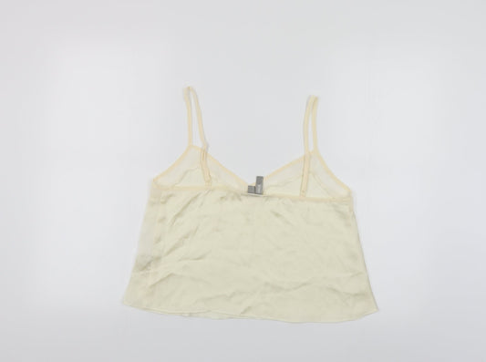 ASOS Womens Beige Polyester Camisole Blouse Size S V-Neck