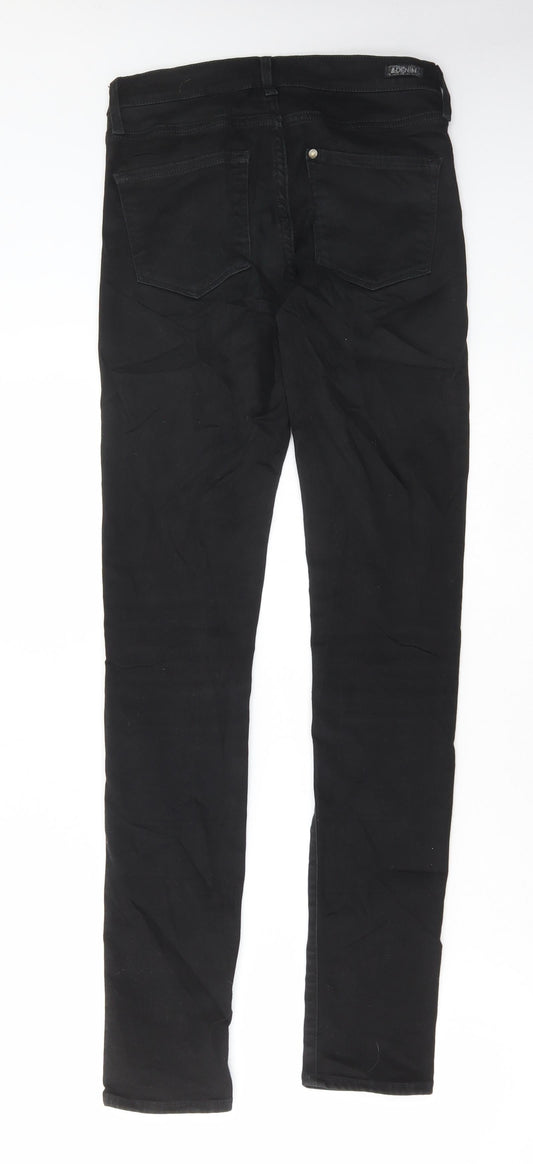 &Denim Womens Black Cotton Skinny Jeans Size 28 in L32 in Regular Button