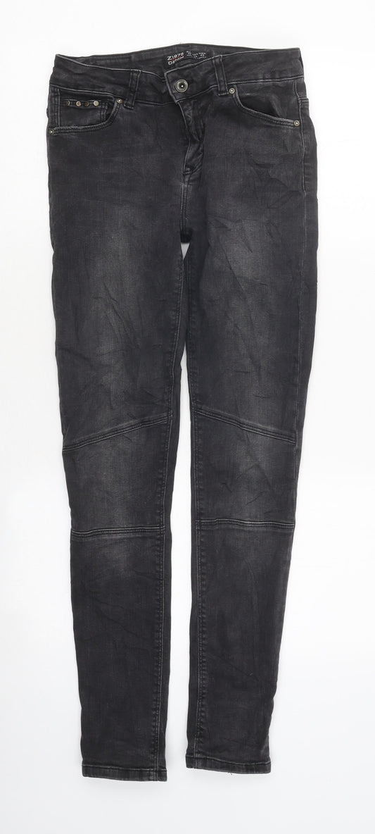 Z1976 Denim Womens Black Cotton Skinny Jeans Size 8 L34 in Regular Zip