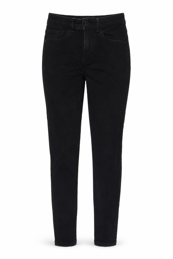 Marks and Spencer Womens Black Cotton Skinny Jeans Size 8 L25 in Regular Zip