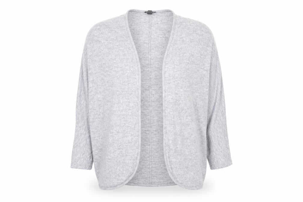 Marks and Spencer Womens Blue V-Neck Polyester Cardigan Jumper Size XL