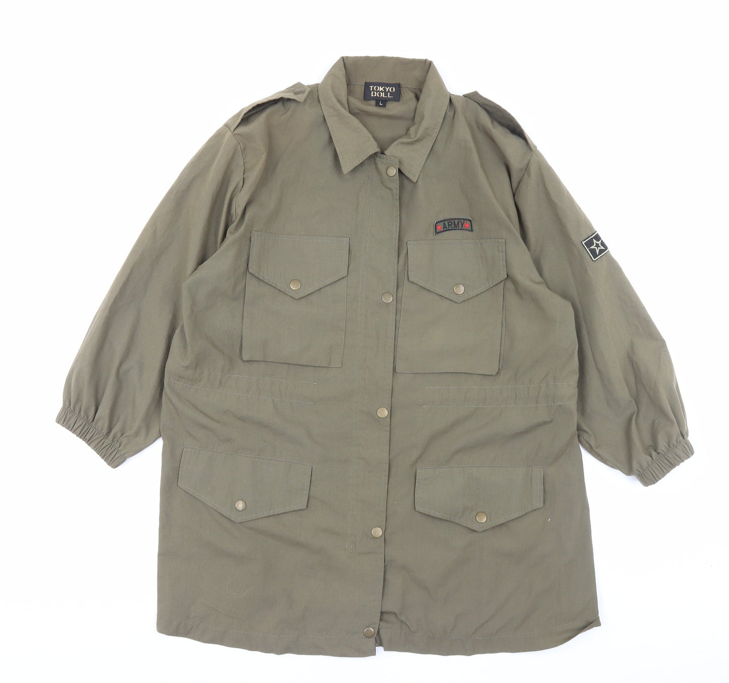 Tokyo Doll Womens Green Jacket Size L Zip