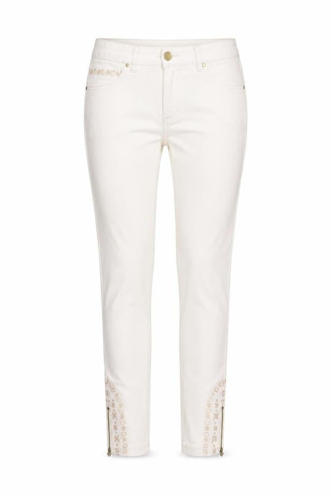 George Womens Ivory Cotton Skinny Jeans Size 12 L26.5 in Regular Zip