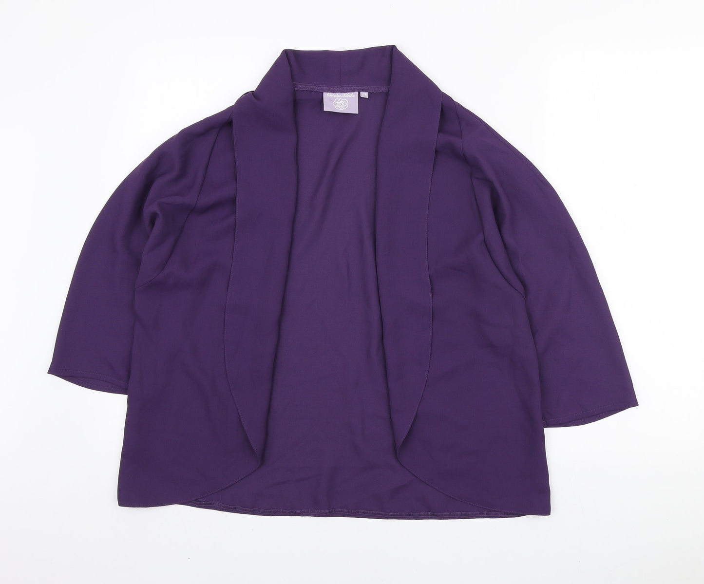 Emma Blake Womens Purple Jacket Blazer Size 16