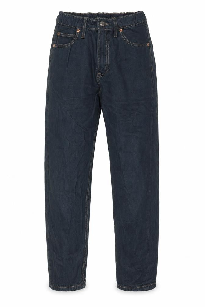 Preworn Mens Blue Cotton Straight Jeans Size 26 in L28 in Regular Button