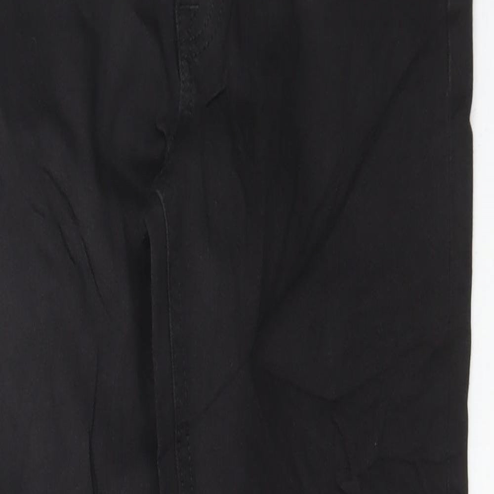Marks and Spencer Womens Black Cotton Skinny Jeans Size 8 L28 in Regular Button