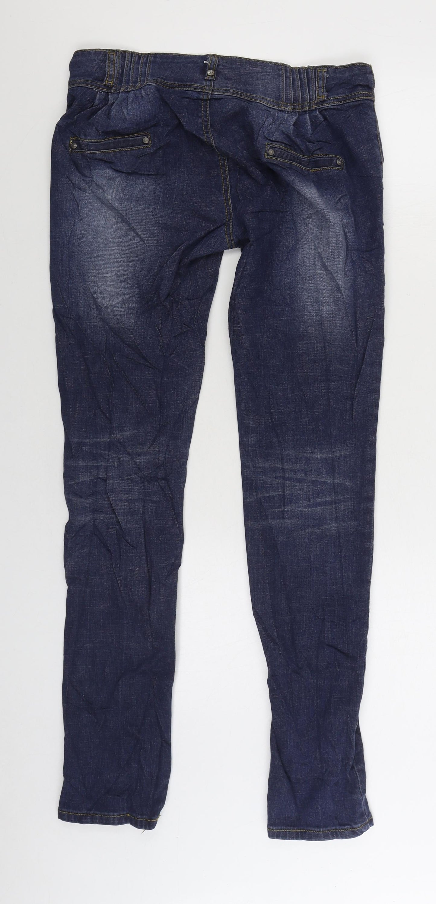 Monday Womens Blue Cotton Skinny Jeans Size 10 L30 in Regular Zip