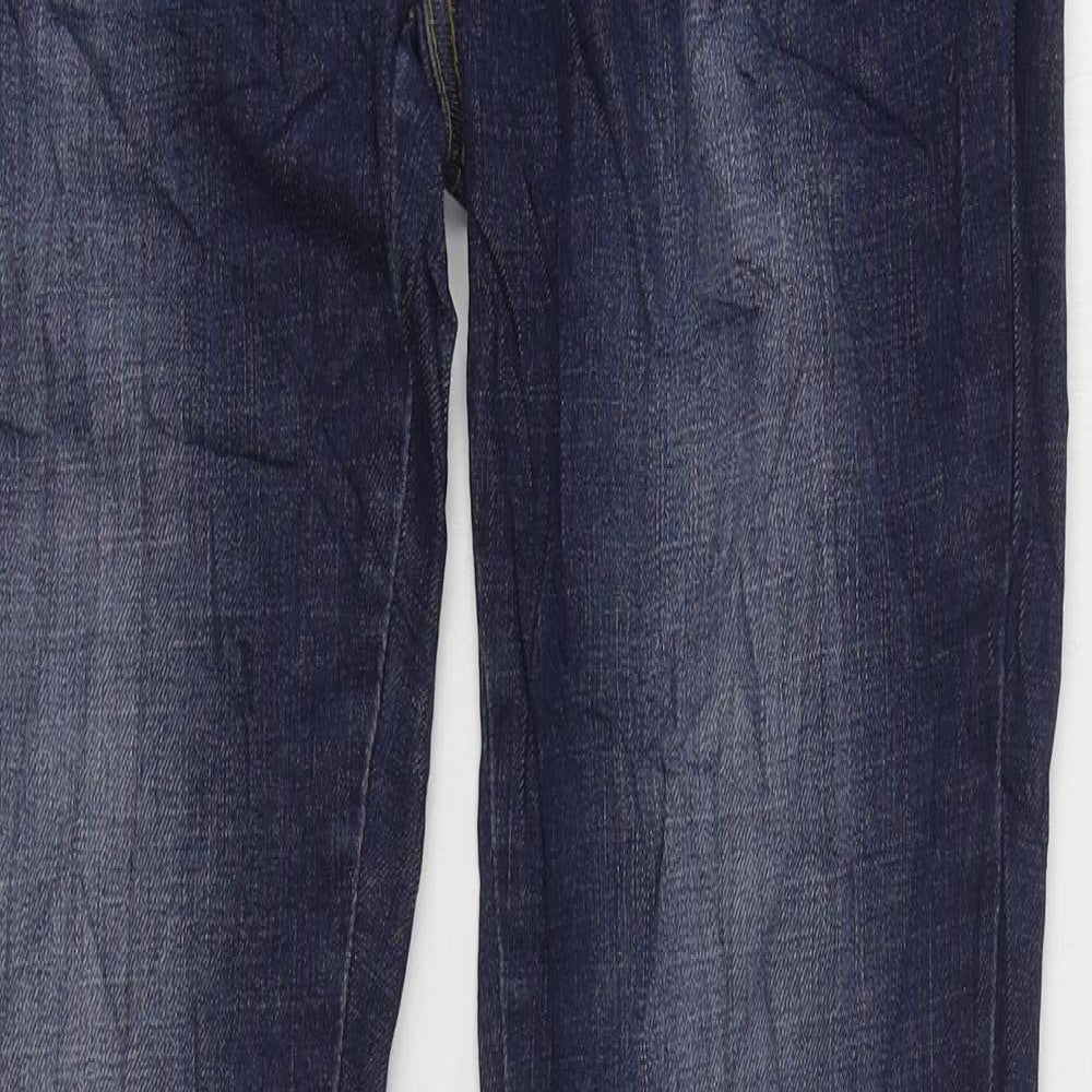 Monday Womens Blue Cotton Skinny Jeans Size 10 L30 in Regular Zip