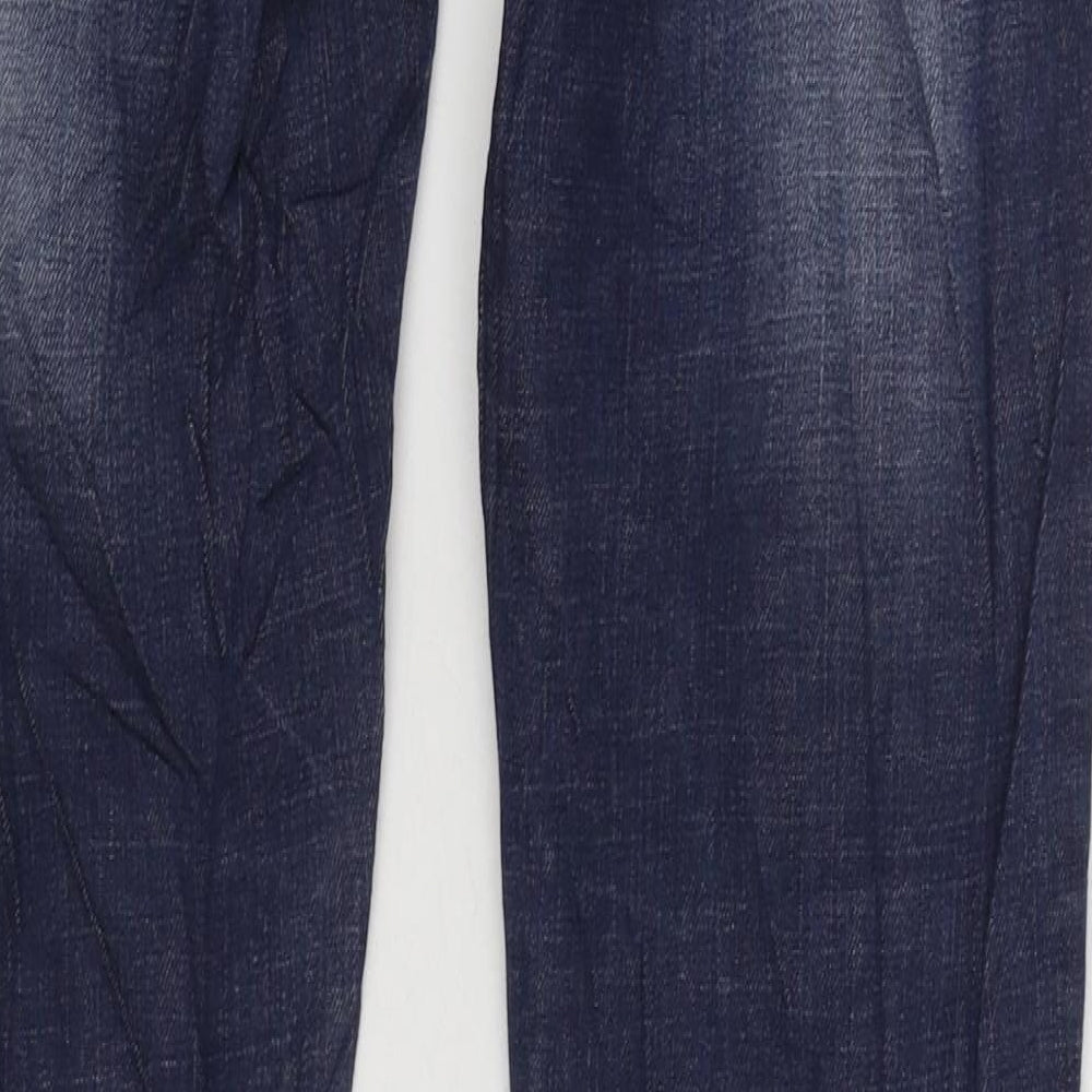 Monday Womens Blue Cotton Skinny Jeans Size 10 L30 in Regular Zip