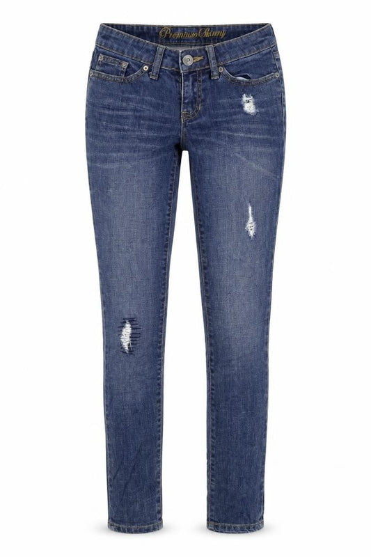 Gap Womens Blue Cotton Skinny Jeans Size XS L30 in Regular Zip
