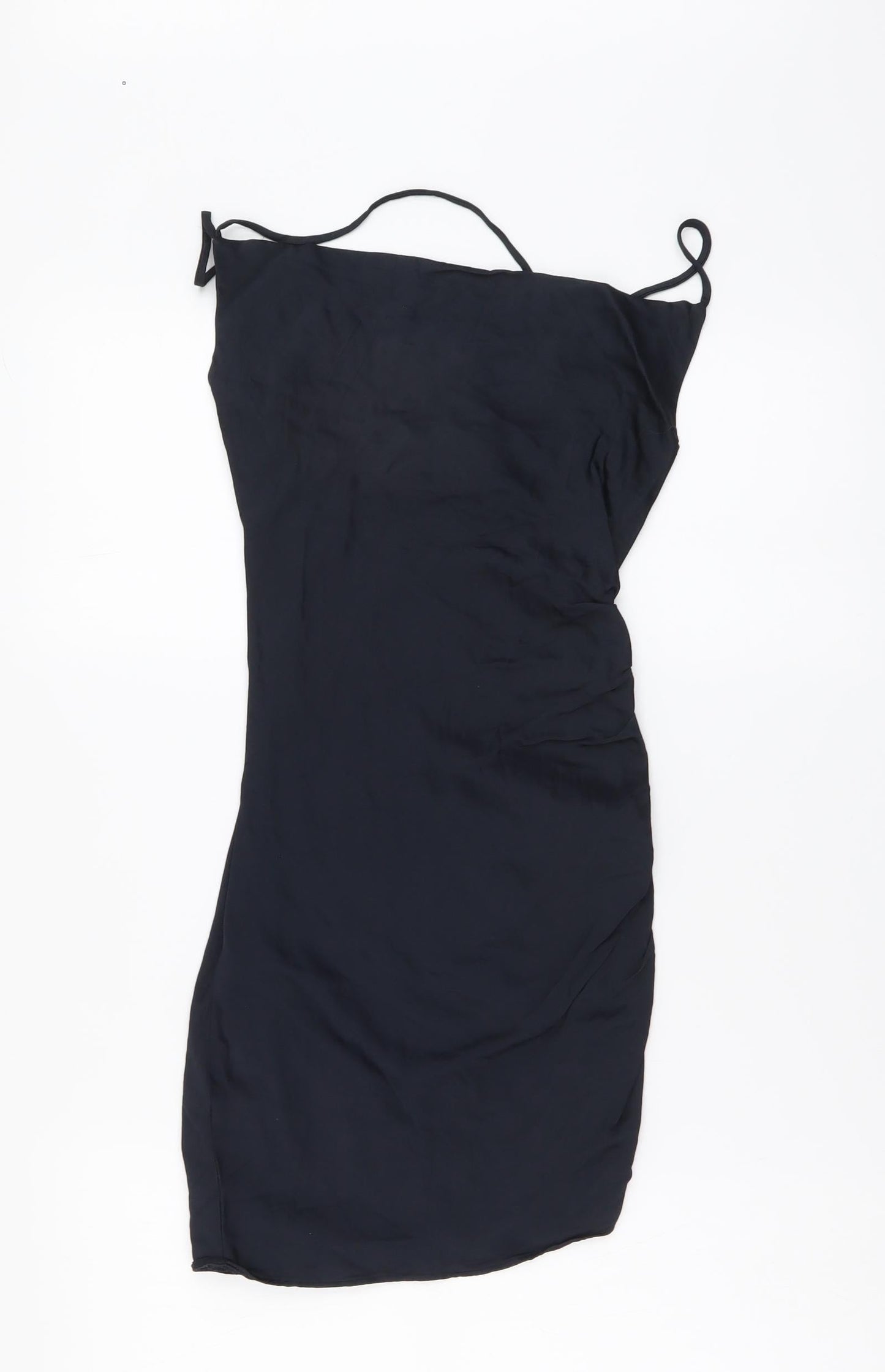 Zara Womens Black Polyester Mini Size XS Sweetheart Pullover