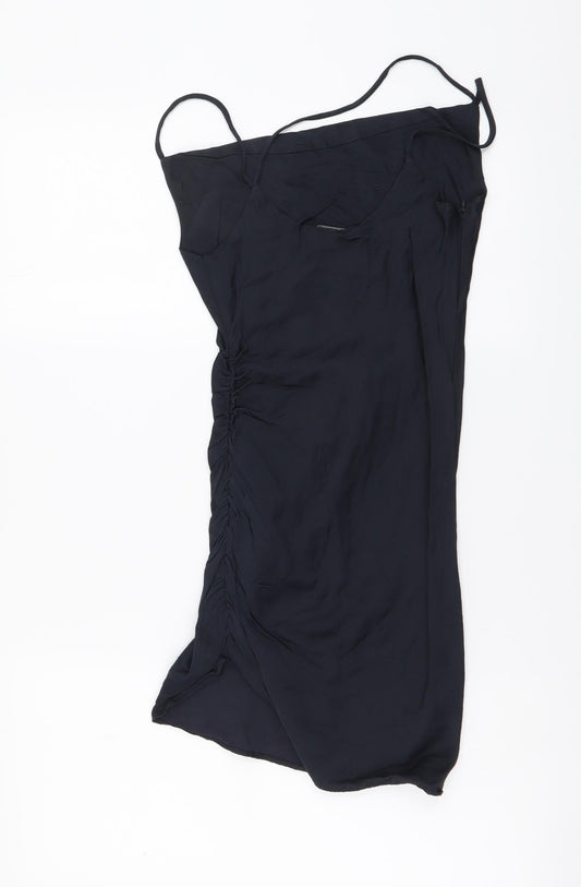 Zara Womens Black Polyester Mini Size XS Sweetheart Pullover