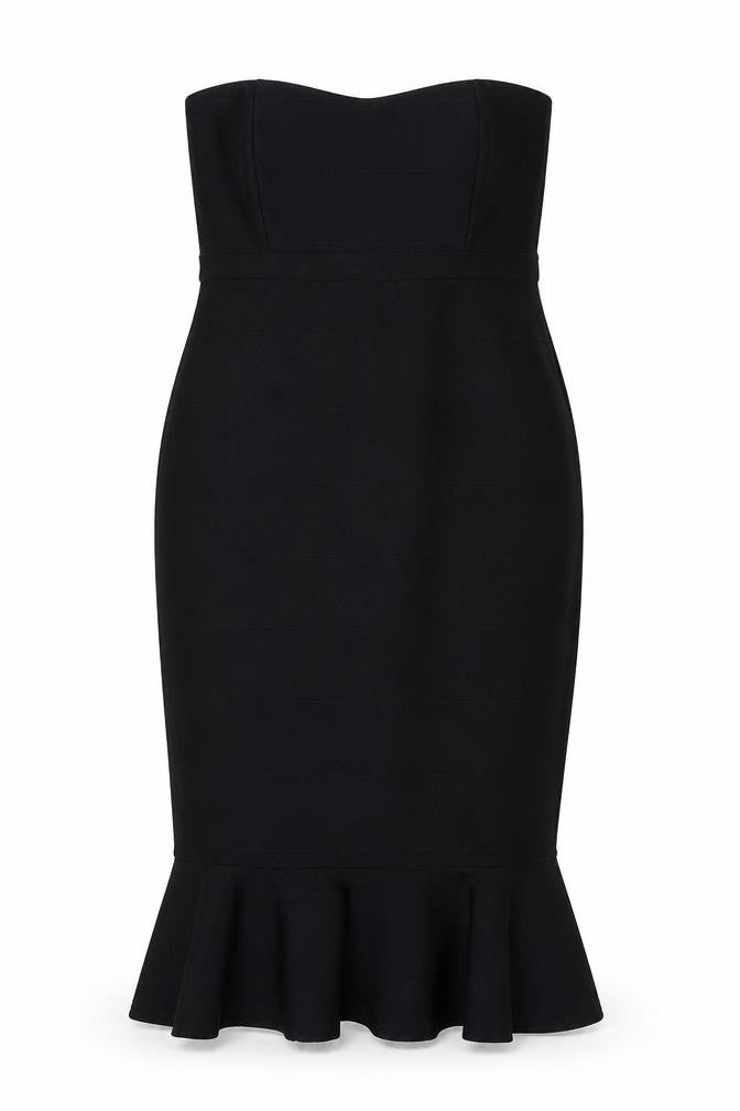 In the Style Womens Black Polyester Bodycon Size 10 Off the Shoulder Pullover
