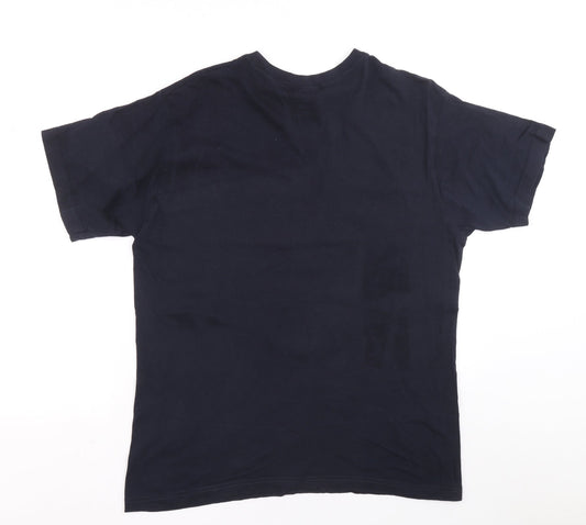 Planet 2000 Mens Blue Cotton T-Shirt Size XL Crew Neck - Ibiza