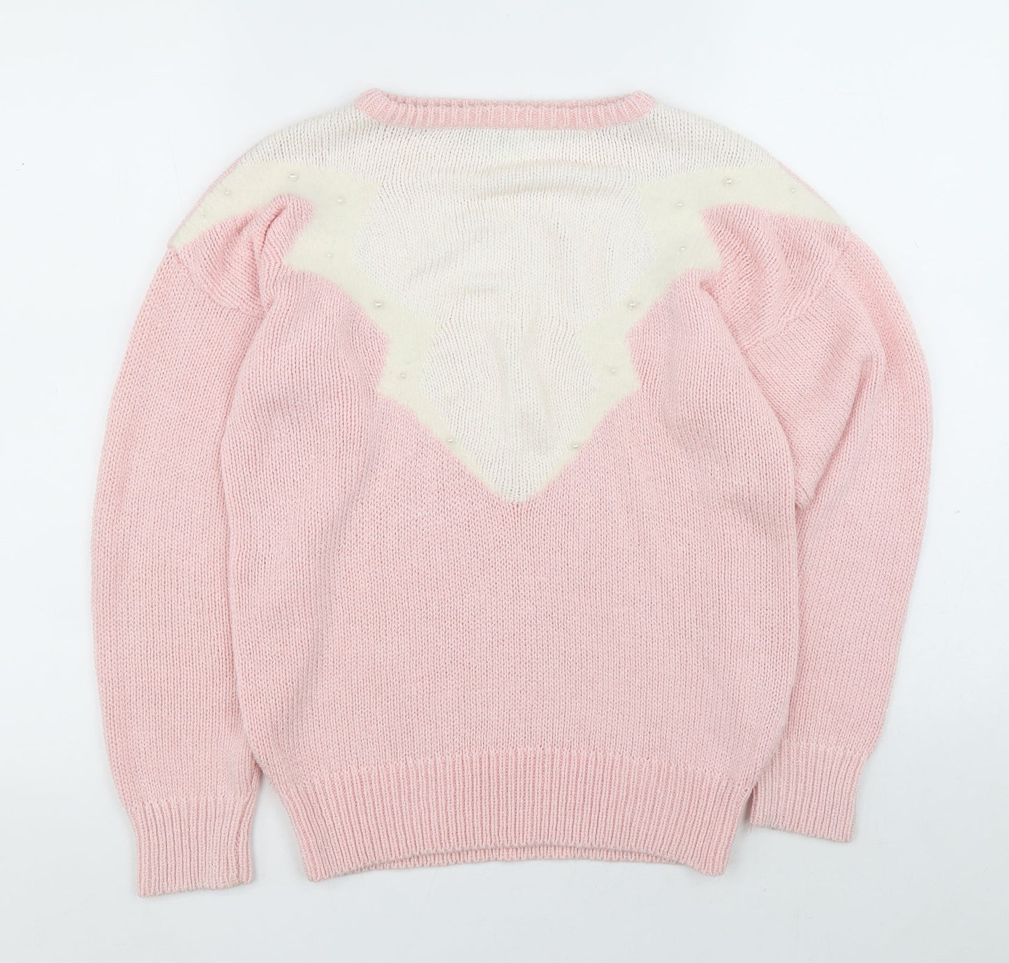 Planet Womens Pink Roll Neck Viscose Pullover Jumper Size S