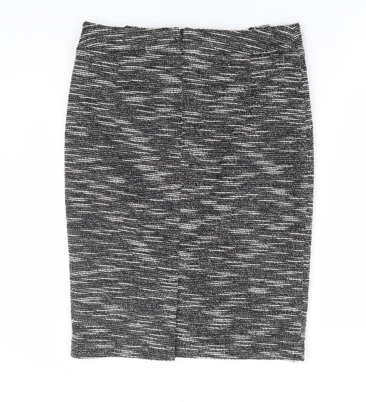 Wallis Womens Black Polyester Straight & Pencil Skirt Size 10 Zip