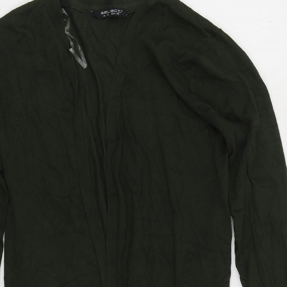 Select Womens Green V-Neck Viscose Cardigan Jumper Size 12
